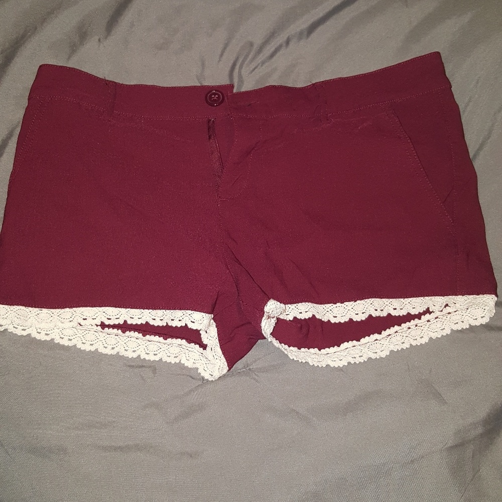 Maroon shorts